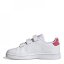 adidas Advantage Court Lifestyle Hook-and-Loop Shoes Girls White/Pink