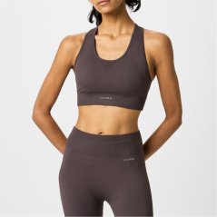 USA Pro Seamless Crop Sports Bra Espresso