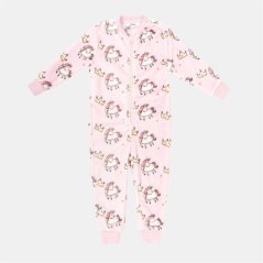 Star Fleece Onesie Infant Girls Unicorn Print Unicorn