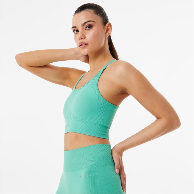 USA Pro UP Seamless Adjustable Sports Bra Dusky Green