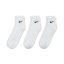 Nike Three Pack Quarter Socks Mens White/Black