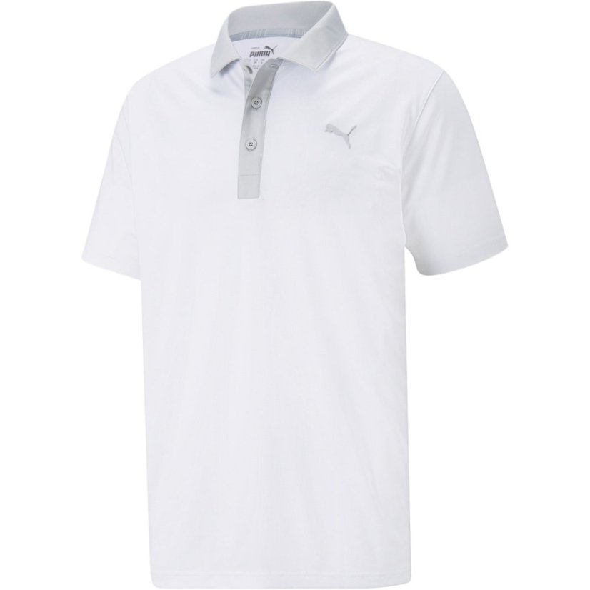Puma Gamer Polo Shirt Mens Bright White