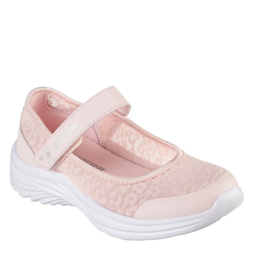 Skechers Dreamy Dancer Canvas Trainers Unisex Kids Pink