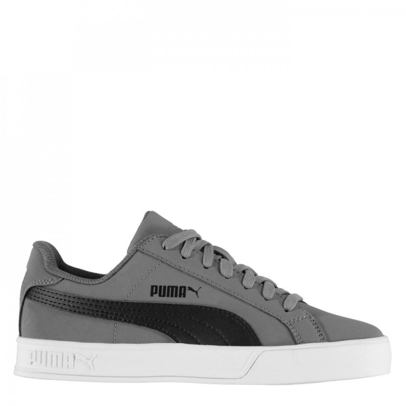 Puma Smash Vulc Junior Boys Trainers Grey