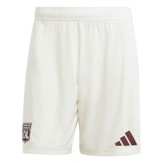 adidas Olympique Lyon Third Shorts 2025 2026 Adults Ivory/Ivory
