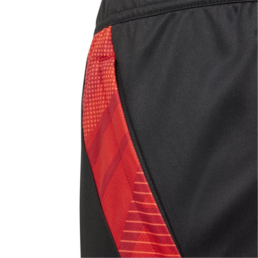 adidas Unisex Kids' Tiro24 Football Shorts Black/Solar Red