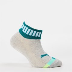 Puma Kids' Seasonal Quarter Sock Grey M&#xE9;lange