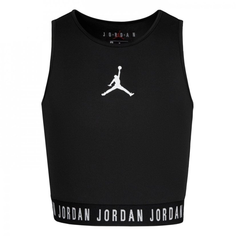 Air Jordan Active Crop Top Junior Girls Black/White