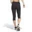 adidas Train Essentials 3-Stripes High Waisted Three Quarter Leggings Black