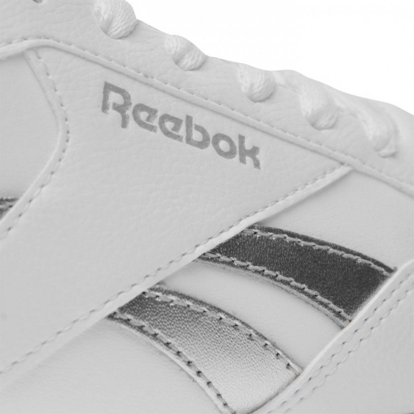 Reebok Royal Glide Ripple Clip Ladies Trainers White/Silver