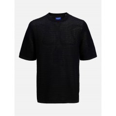 Jack and Jones Men's Knitted Crew Sweatshirt Black