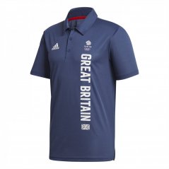 adidas Great Britain Team pánské polo tričko Tech Indigo