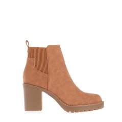 Only Barbara Heeled Chelsea Boots Cognac