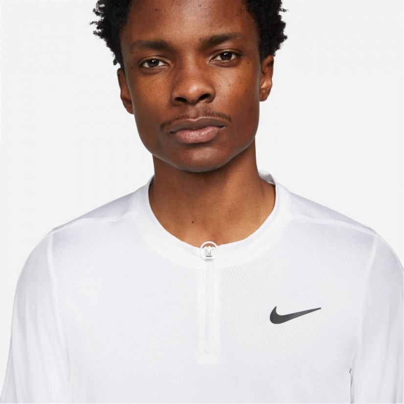 Nike Dri-FIT Advantage Men's Half-Zip Tennis Top White/Black