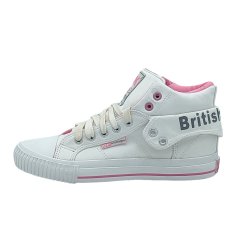 British Knights Roco Fold Over Junior Trainers White/Pink