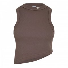 Reebok Classics Cropped Ribbed Tank Top Trkgry