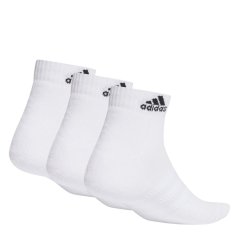 adidas Cushioned Sportswear Ankle Socks 3 Pairs White