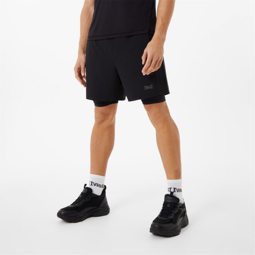 Everlast 2-in-1 Shorts Mens Black