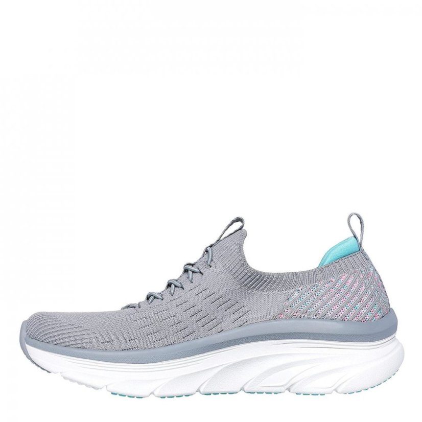 Skechers Relaxed Fit D'Lux Walker Gry Knt /Mnt