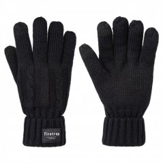 Firetrap Knit Glove Ld41 Black