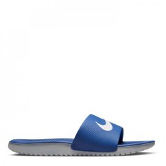 Nike Kawa Junior Slides Blue/White