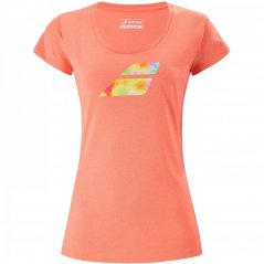 Babolat Exercise Big Flag Tee Living Coral