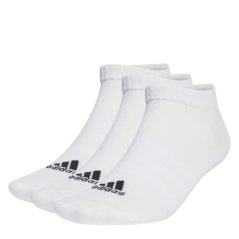 adidas Thin and Light Sportswear Low-Cut Socks 3 Pairs White/Black