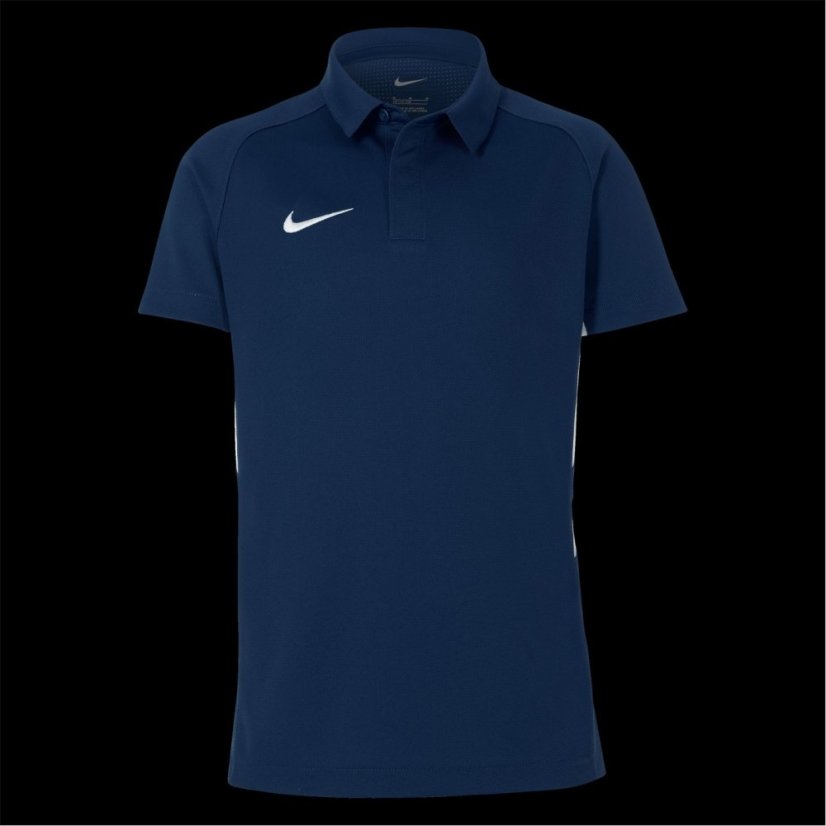 Nike Unisex Kids' Hockey Polo Shirt Obsidian/White
