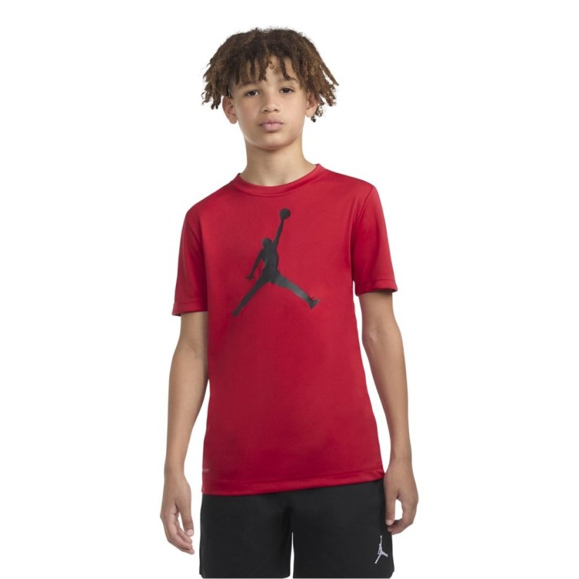 Air Jordan Dri-FIT T Shirt Junior Boys Gym Red