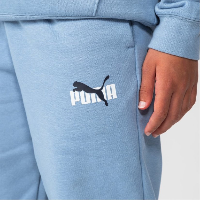 Puma No1 Logo Sweatpants Junior Boys Blue Zen
