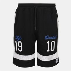 Everlast Men's Knee Length Open Pockets Basketball Shorts Black