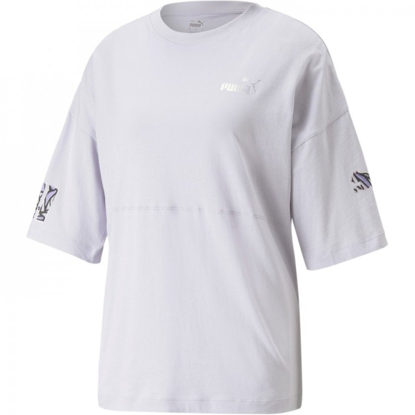 Puma POWER NOVA SHINE Colorblock Tee Spring Lavender