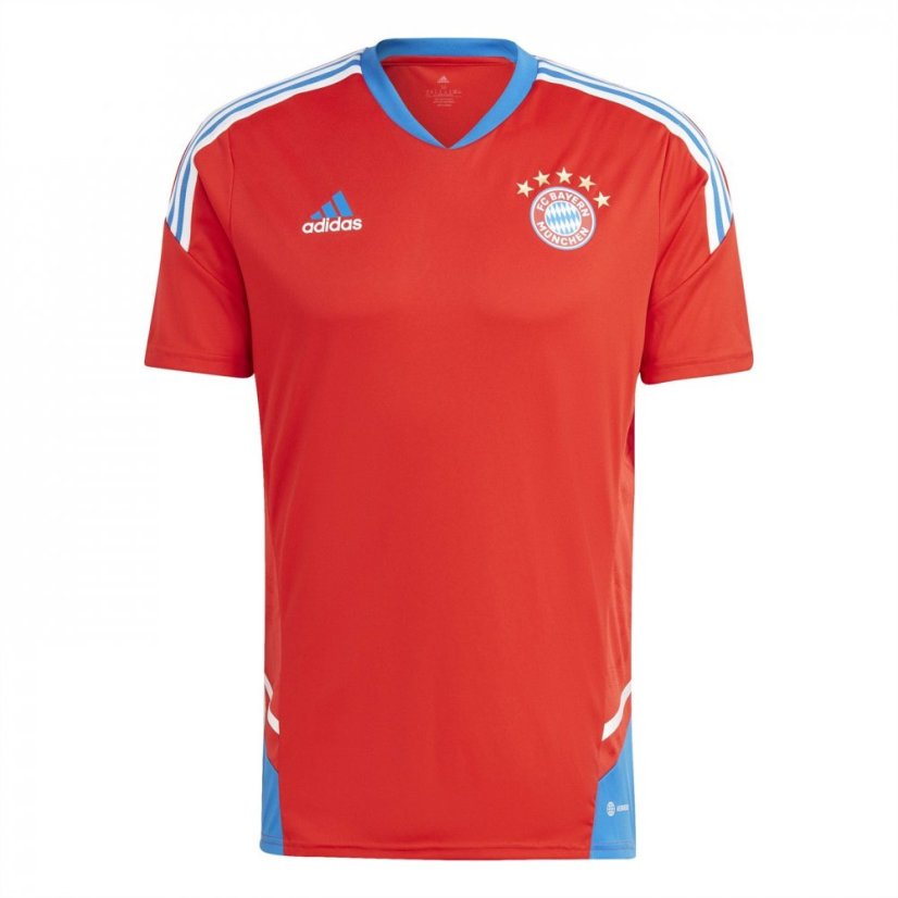 adidas Fc Bayern Condivo 22 Training Jersey Mens T-Shirt red/bright ryl