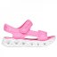 Skechers Heart Lights Sandals Walking Girls Pink