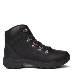 Gelert Leather Waterproof Walking Boots Childrens Black