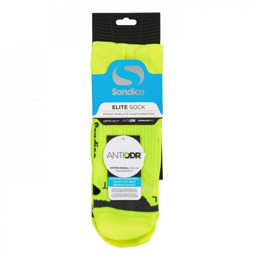 Sondico Elite Football Socks Fluo Yellow