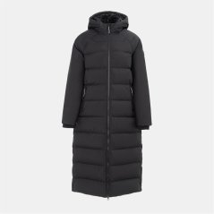 Karrimor Womens Helix Wind Resistant Long Hooded Down Jacket Black