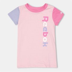 Reebok Kids' Block T-Shirt Dress Prism Pink