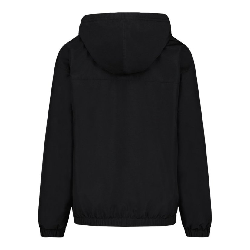 Under Armour Kids' Windbreaker Water-Repellent Windproof Hooded Long Sleeve Rain Anorak Black/Black