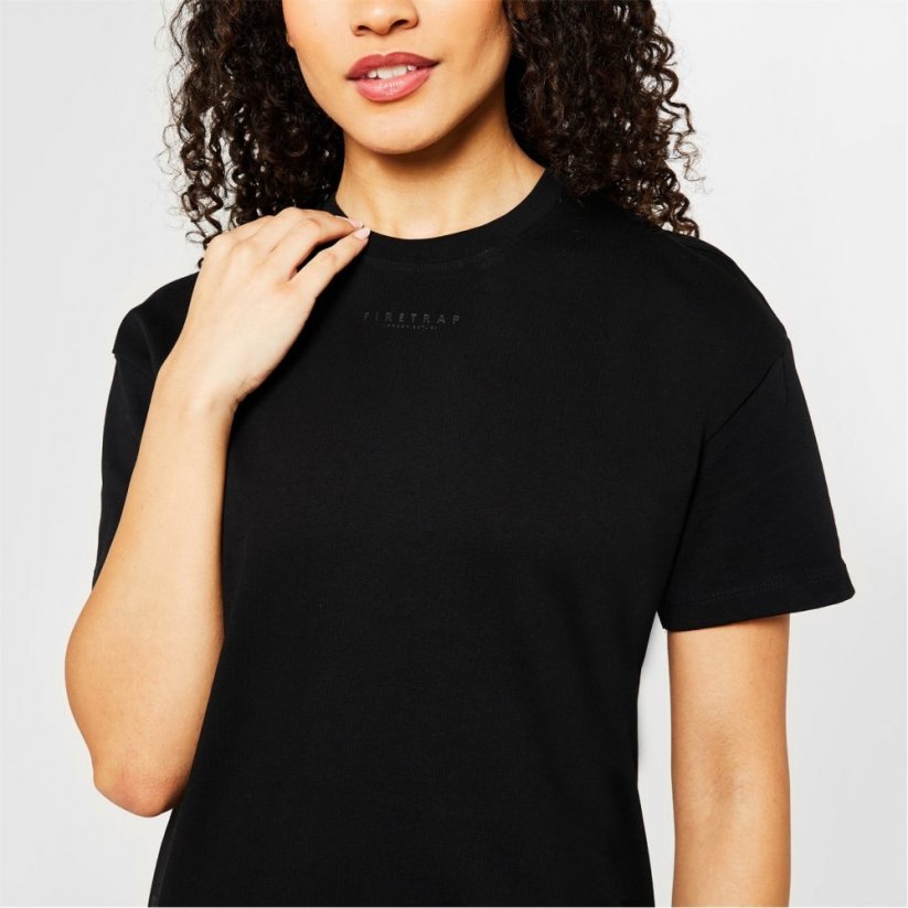 Firetrap Oversized T-Shirt Dress Black