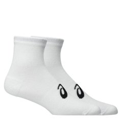 Asics 3 Pack Quarter Sock Mens White