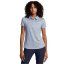 Under Armour Women's Printed Short Sleeve Performance Polo Shirt Blue