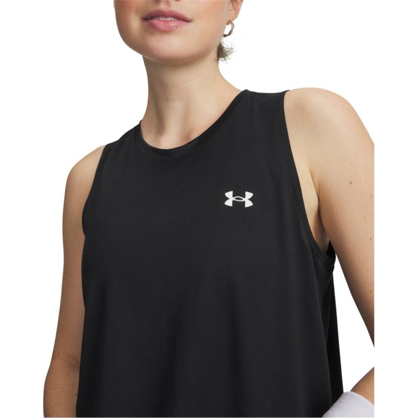 Under Armour Women's Tech Solid Tank Vest Black/White