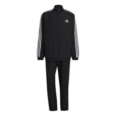 adidas AEROREADY Essentials Regular-Fit 3-Stripes Track Suit Mens Black/White