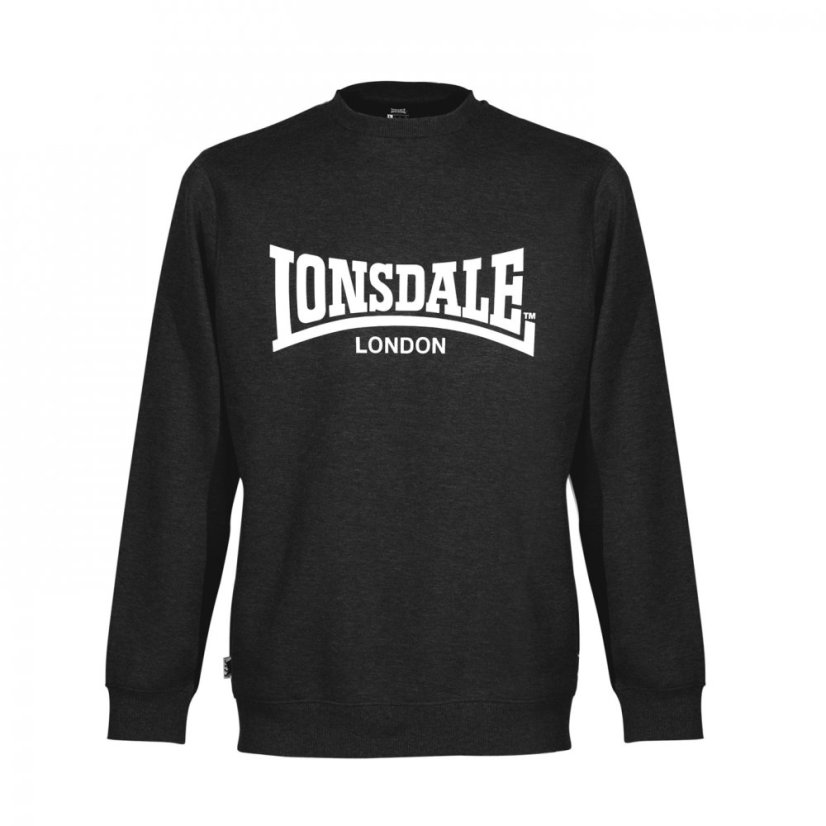 Lonsdale Essential Crew Sweater Mens Black