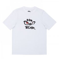 No Fear New Graphic T Shirt Junior Boys White Eyes