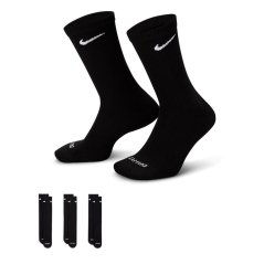 Nike 3 Pack Crew Socks Mens Black