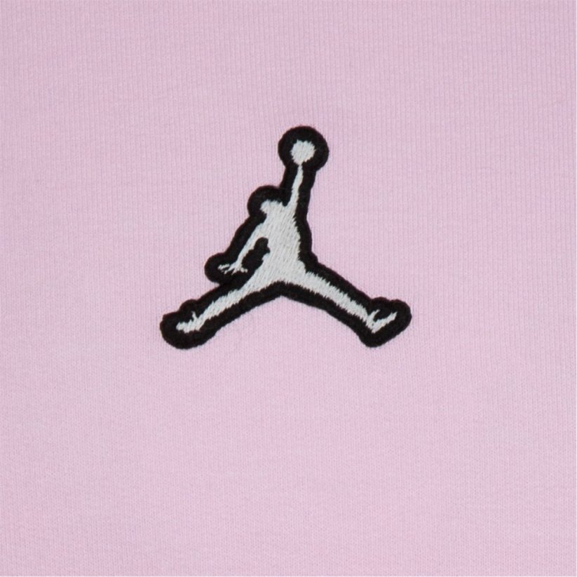Air Jordan Fleece Hoodie and Jogger Tracksuit Set Pink/Black