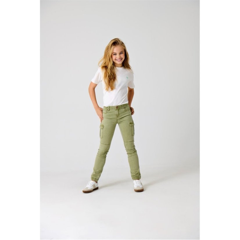 Only Kids' Cargo Trousers Oil Green