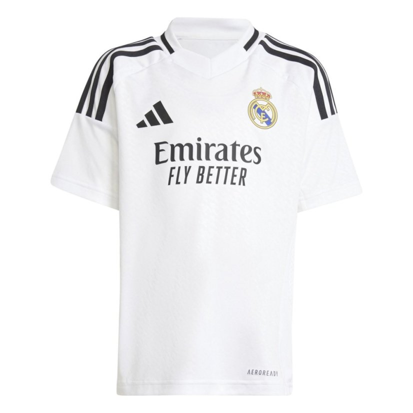 adidas Real Madrid Home Minikit 2024 2025 Infants White